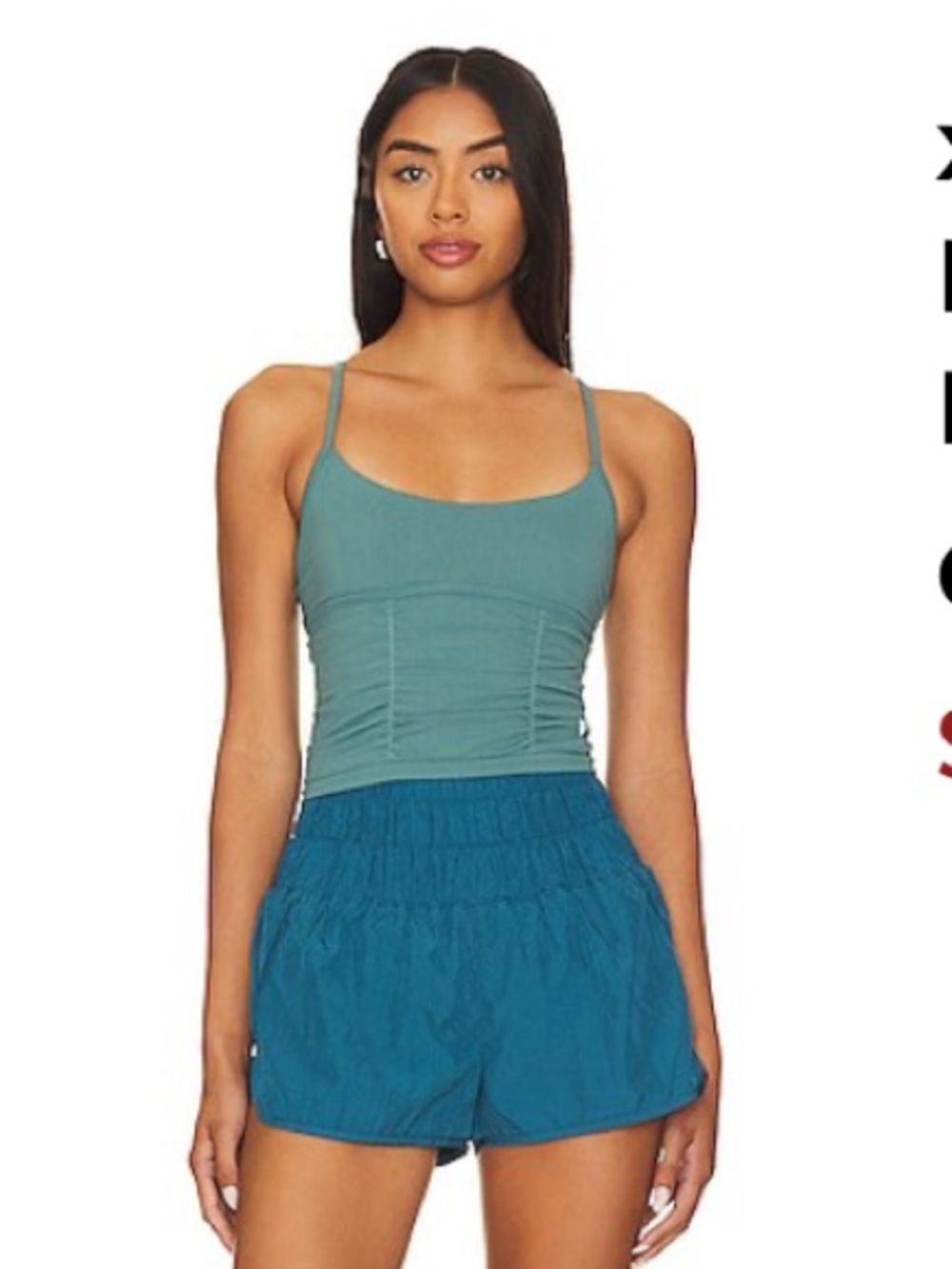 Free People Movement On The Rise Ruched Cropped Tank